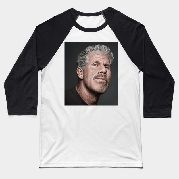 Ron Perlman Baseball T-Shirt by JinsungLim